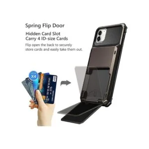 Vofolen Funda para iPhone 11 cartera con 4 tarjetas_2