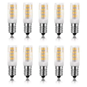 Vlio Bombilla LED E14 de 5 W paquete de 10 blanco cálido