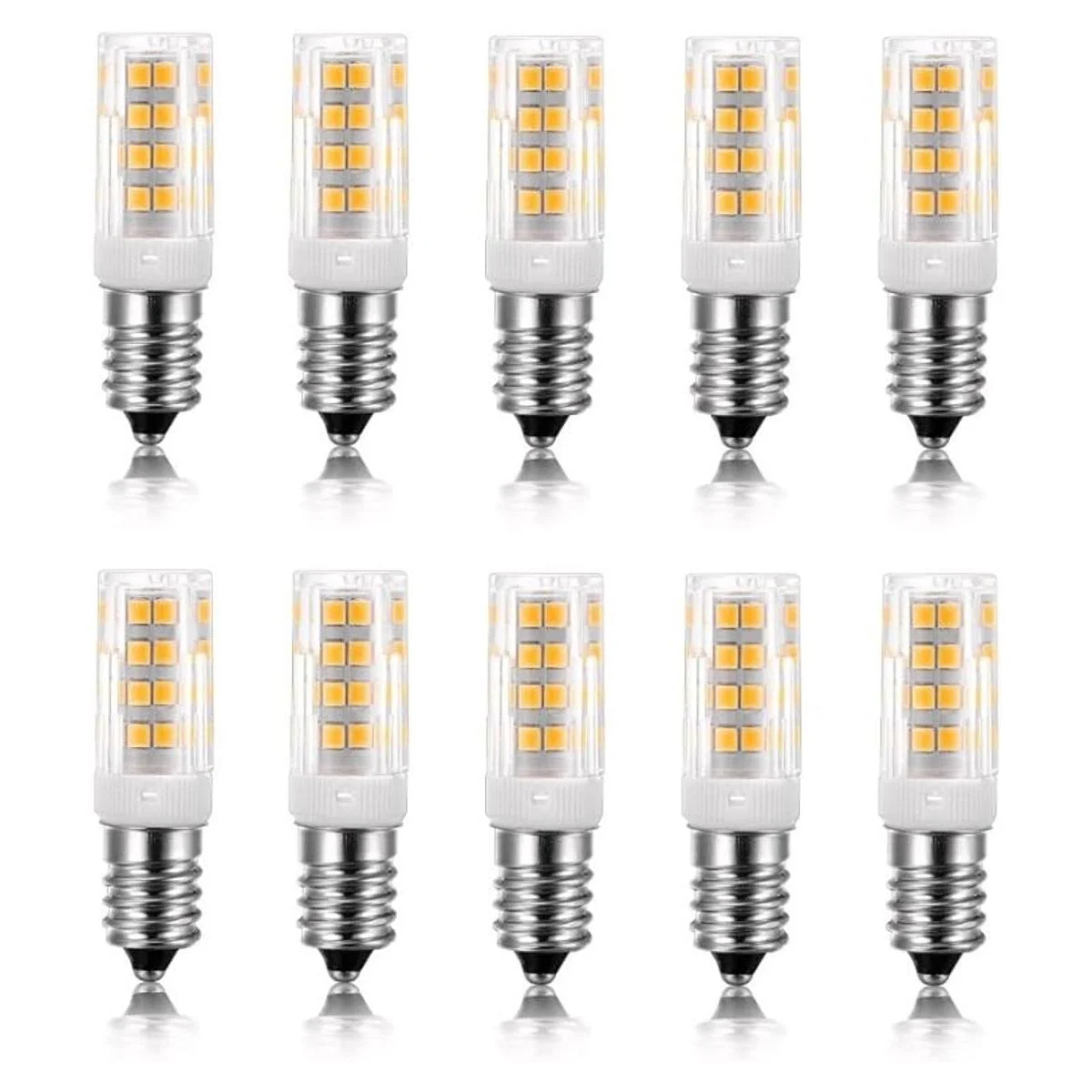 Vlio Bombilla LED E14 de 5 W paquete de 10 blanco cálido