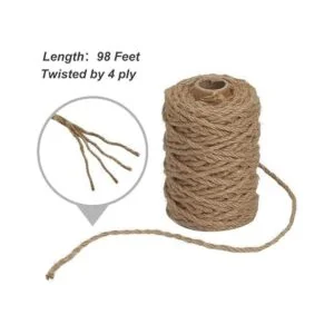 Vivifying Cuerda de yute de 0.157 in 98 pies 4 capas de