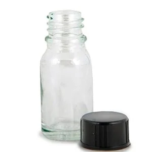 Vivaplex 24 botellas de vidrio transparentes de 0.3 fl oz_3