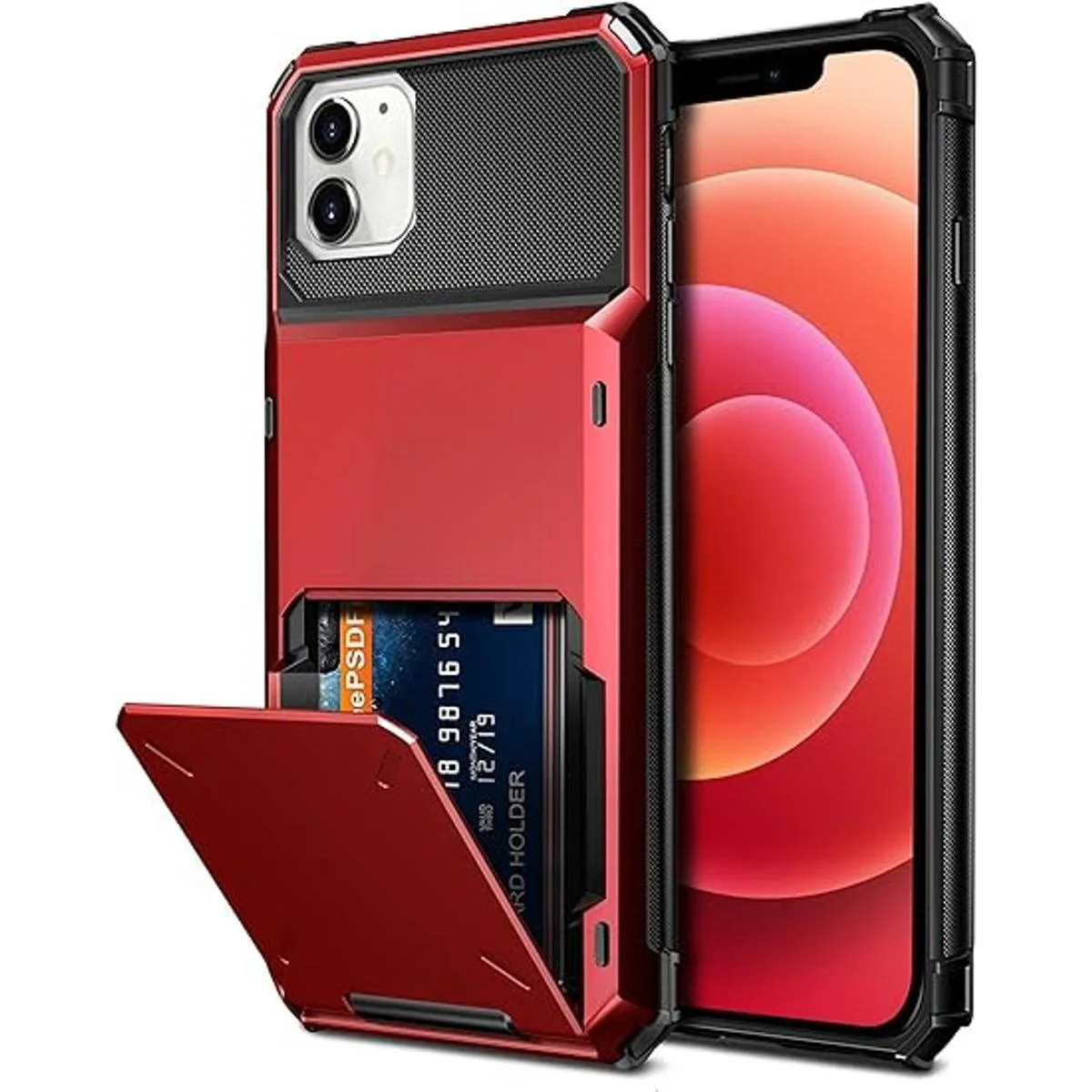 Vofolen Compatible with iPhone 12 Case 5G Wallet 4Card_1