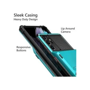 Vofolen Funda tipo cartera para Galaxy S21 Ultra con tapa_4