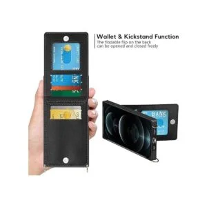 Vofolen Funda compatible con iPhone 12 Pro Max cartera_5