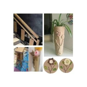 Vivifying Cuerda de yute de 0.157 in 98 pies 4 capas de