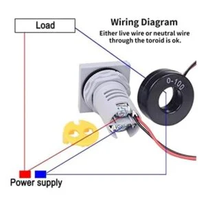 Voltímetro de pantalla LED probador de voltaje detector