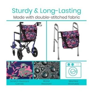 Vive Bolsa para silla de ruedas bolsa de accesorios para_4