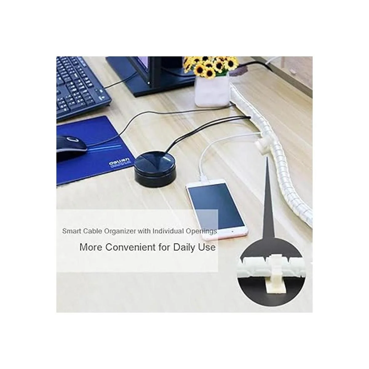 Viwieu Tubos con cremallera para gestión de cables 2_6