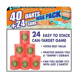Viturio Juego de 24 objetivos de espuma suave para Nerf N_3