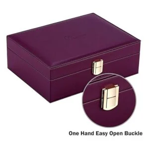 Voova Joyero organizador para mujeres y niñas 2 capas de_5