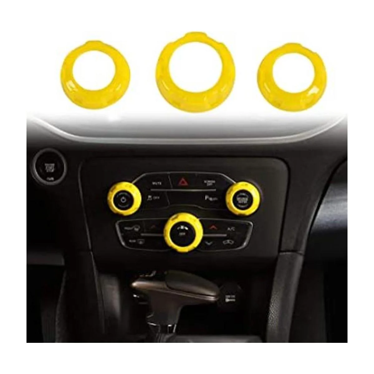 Voodonala para cargador Challenger Chrysler Radio AC Pomos_1