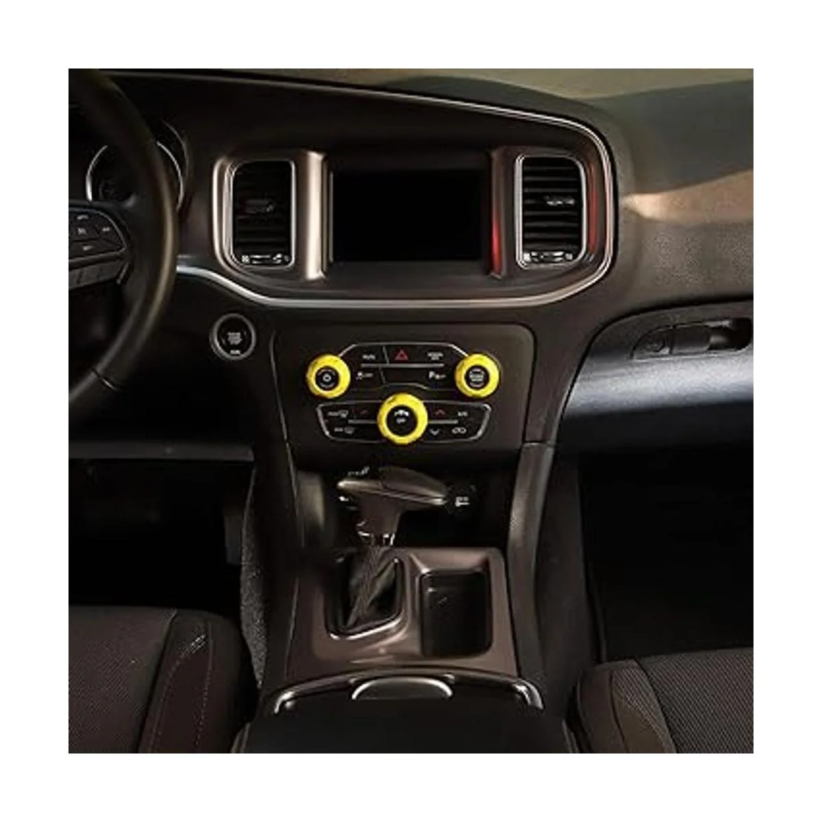 Voodonala para cargador Challenger Chrysler Radio AC Pomos_5