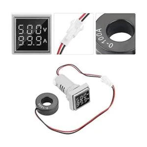 Voltímetro de pantalla LED probador de voltaje detector