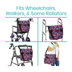 Vive Bolsa para silla de ruedas bolsa de accesorios para_2