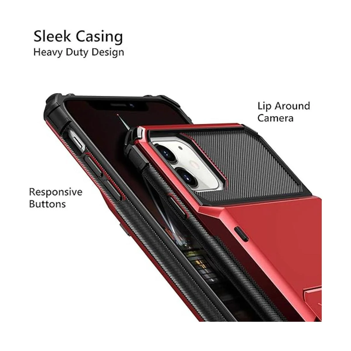 Vofolen Compatible with iPhone 12 Case 5G Wallet 4Card_4