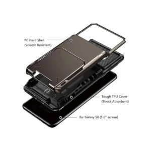 Vofolen Funda para Galaxy S8 Case Wallet con 4 ranuras_4