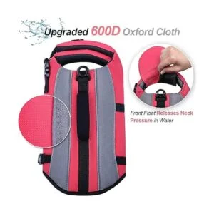 Vivaglory Chaleco salvavidas para perros con acolchado_3