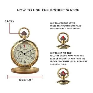 Vintage Copper Train London Design Hand Winding Mechanical_5