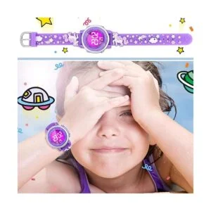 Viposoon Relojes para niñas impermeables con alarma los