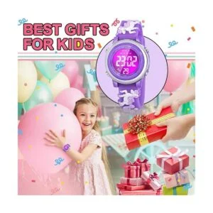 Viposoon Relojes para niñas impermeables con alarma los