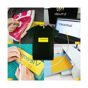 Viewmoi Rollo de vinilo para plancha con purpurina HTV_4