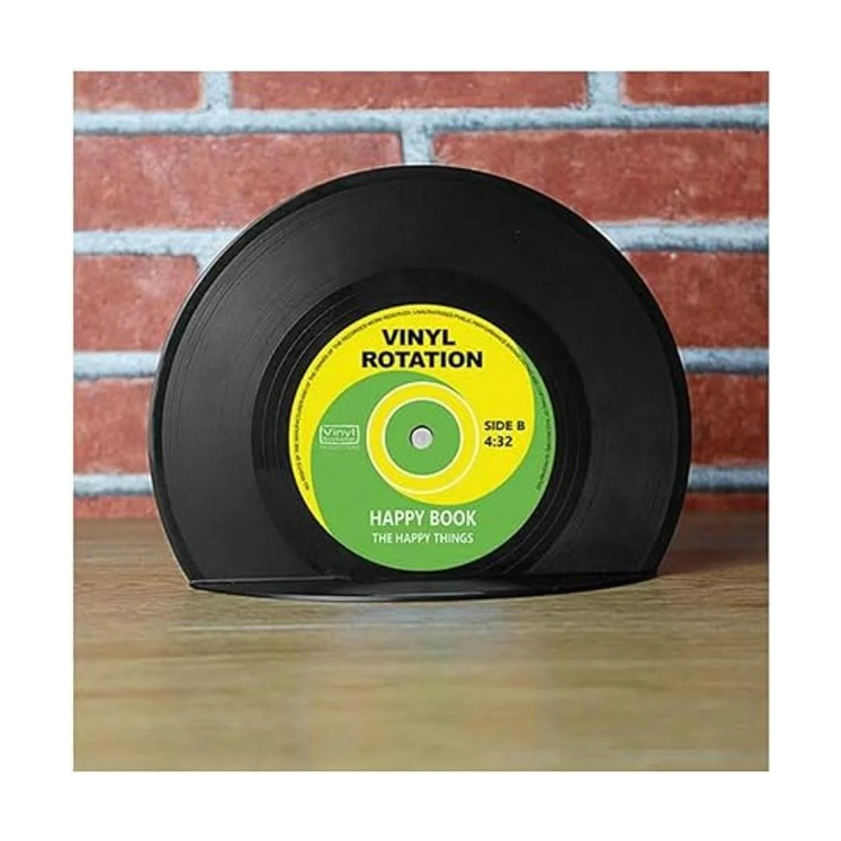 VinBee Sujetalibros de vinilo retro extremos de libro de