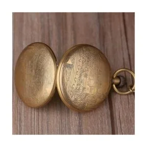 Vintage Copper Train London Design Hand Winding Mechanical_3