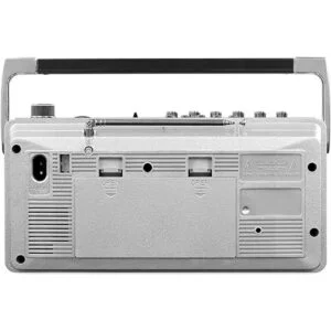 Victrola VBB25SLV Mini Boombox Bluetooth con reproductor_4