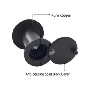 Visor de puertas de latón macizo de 200 grados con