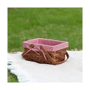 VintiquewiseTM canastilla rectangular con forro a_2