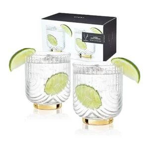 Viski Gatsby Lowball Juego de 2 vasos vintage para_1