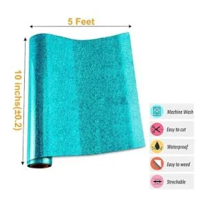 Viewmoi Rollo de vinilo para plancha con purpurina HTV_2