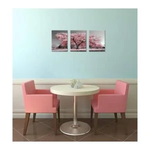 Visual Art Decor 3 piezas de lienzo en blanco y negro_3