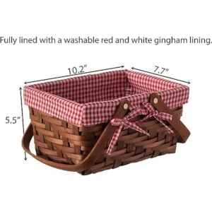 VintiquewiseTM canastilla rectangular con forro a_4