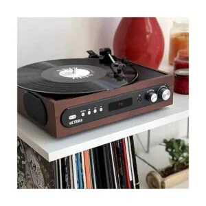 Victrola Reproductor de discos Bluetooth todo en 1 con_4