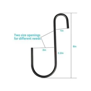 Vindar Ganchos en forma de S para cocina oficina cestas