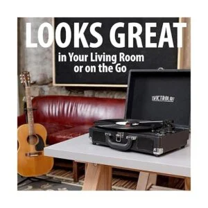 VictrolaJugador de registro portátil de la maleta de_5