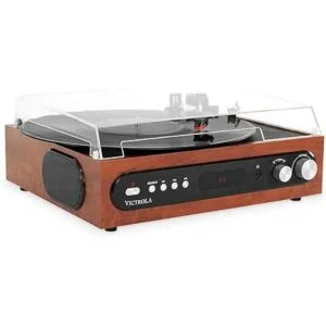 Victrola Reproductor de discos Bluetooth todo en 1 con_2