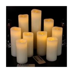 Vinkor Velas sin llama velas a pilas de 4 pulgadas 5_1