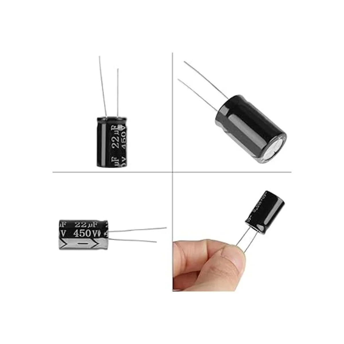 Vipxyc condensador kit 20pcs 450V 22uf condensadores_2
