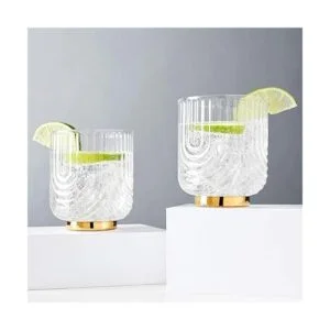 Viski Gatsby Lowball Juego de 2 vasos vintage para_5