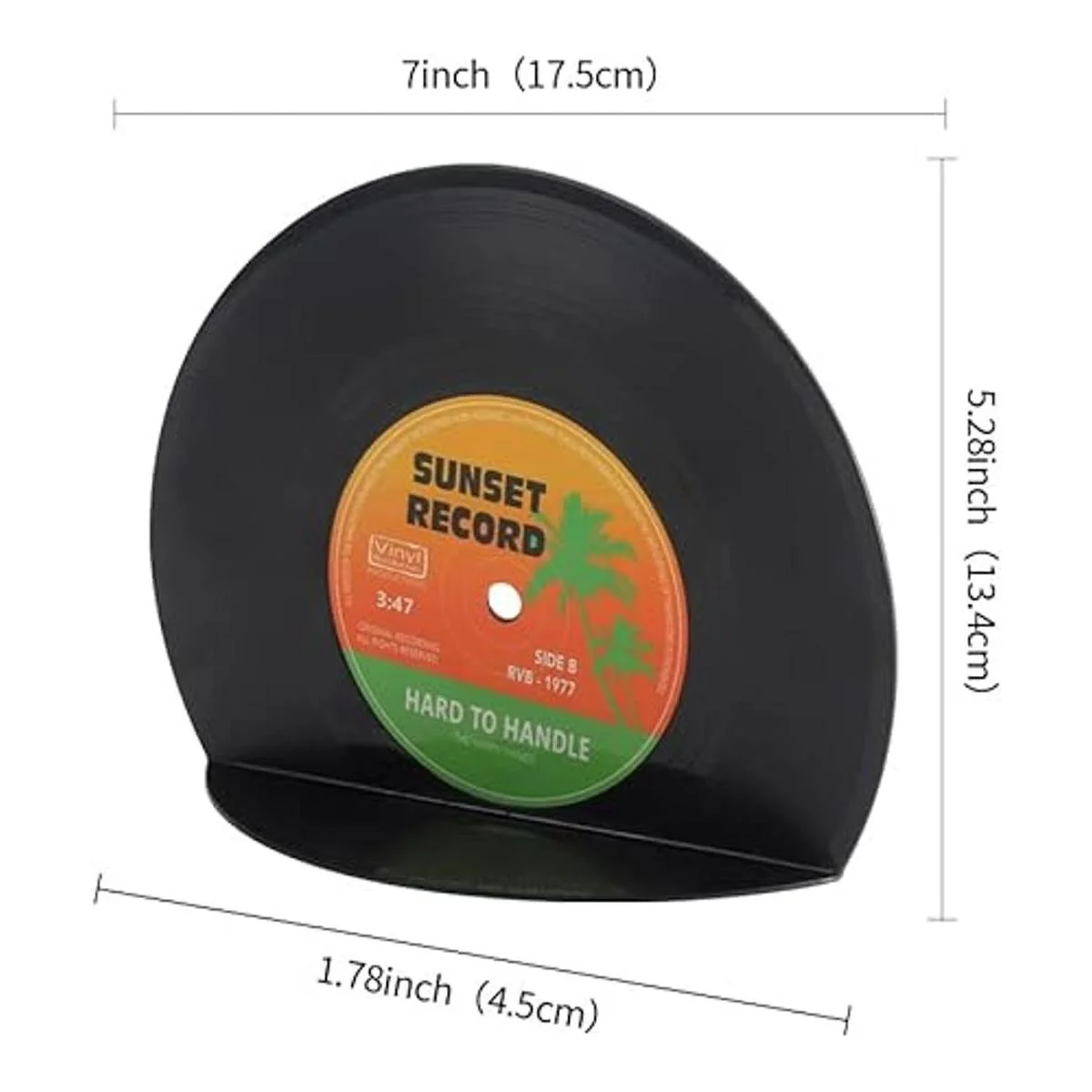 VinBee Sujetalibros de vinilo retro extremos de libro de