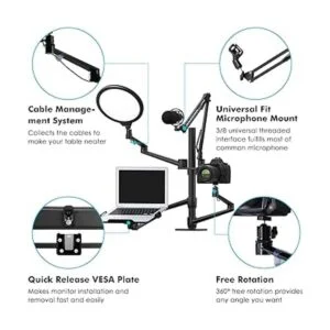 Viozon Juego de soportes y anillo de luz LED de 10_6