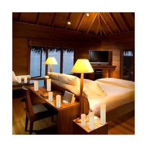 Vinkor Velas sin llama velas a pilas de 4 pulgadas 5_4