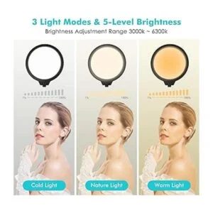 Viozon Juego de soportes y anillo de luz LED de 10_3