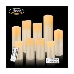 Vinkor Velas sin llama velas a pilas de 4 pulgadas 5_2