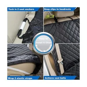 Viewpets Protector de asiento de auto. Funda de asiento de