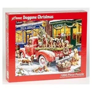 Vermont Christmas Company Rompecabezas de Navidad Doggone_2