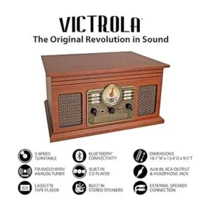 Victrola Nostálgico reproductor de discos Bluetooth 6 en 1_3