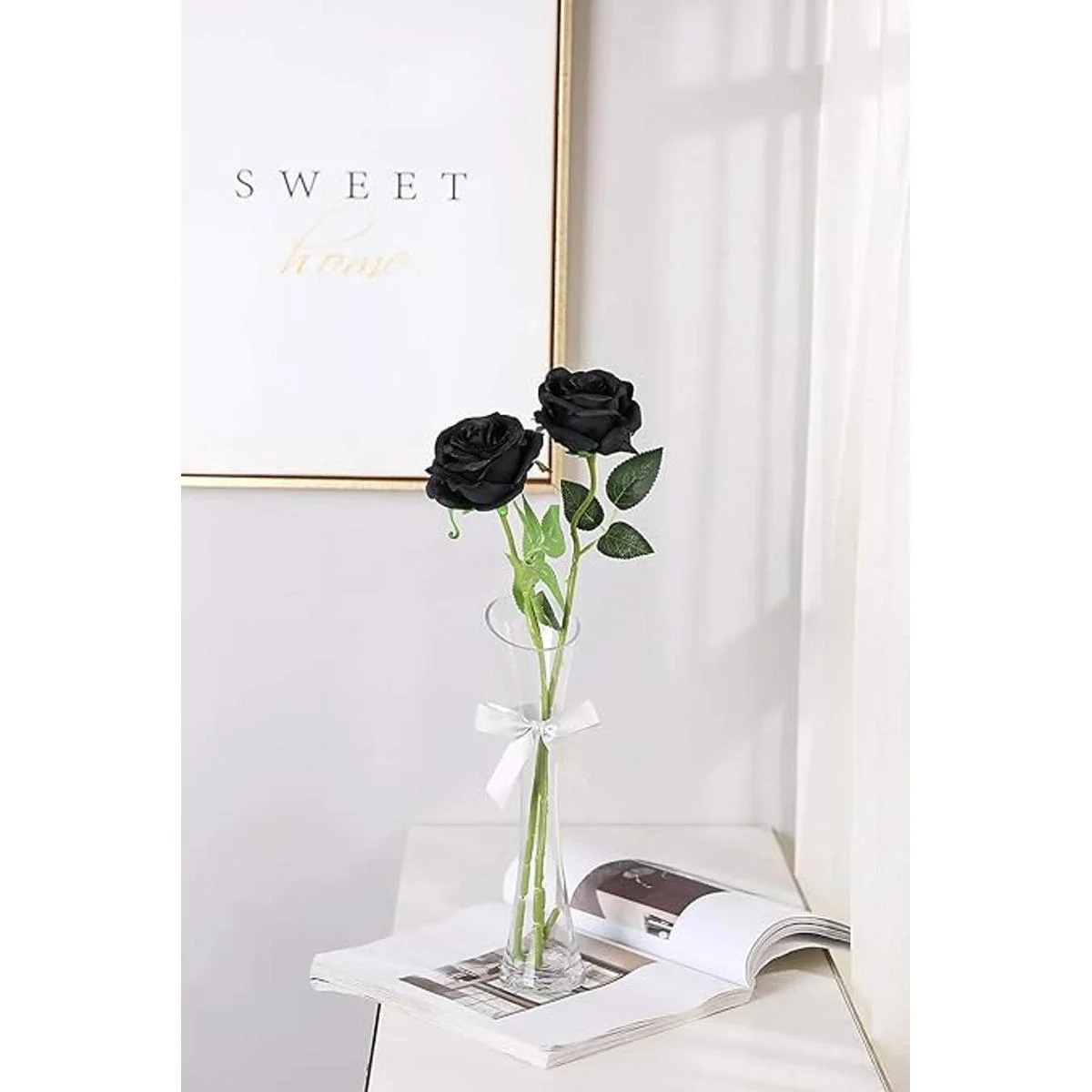 Veryhome Ramo de flores artificiales de seda con_6